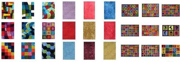 similar rugs grouped together