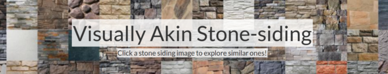 collage of stone veneer sidings